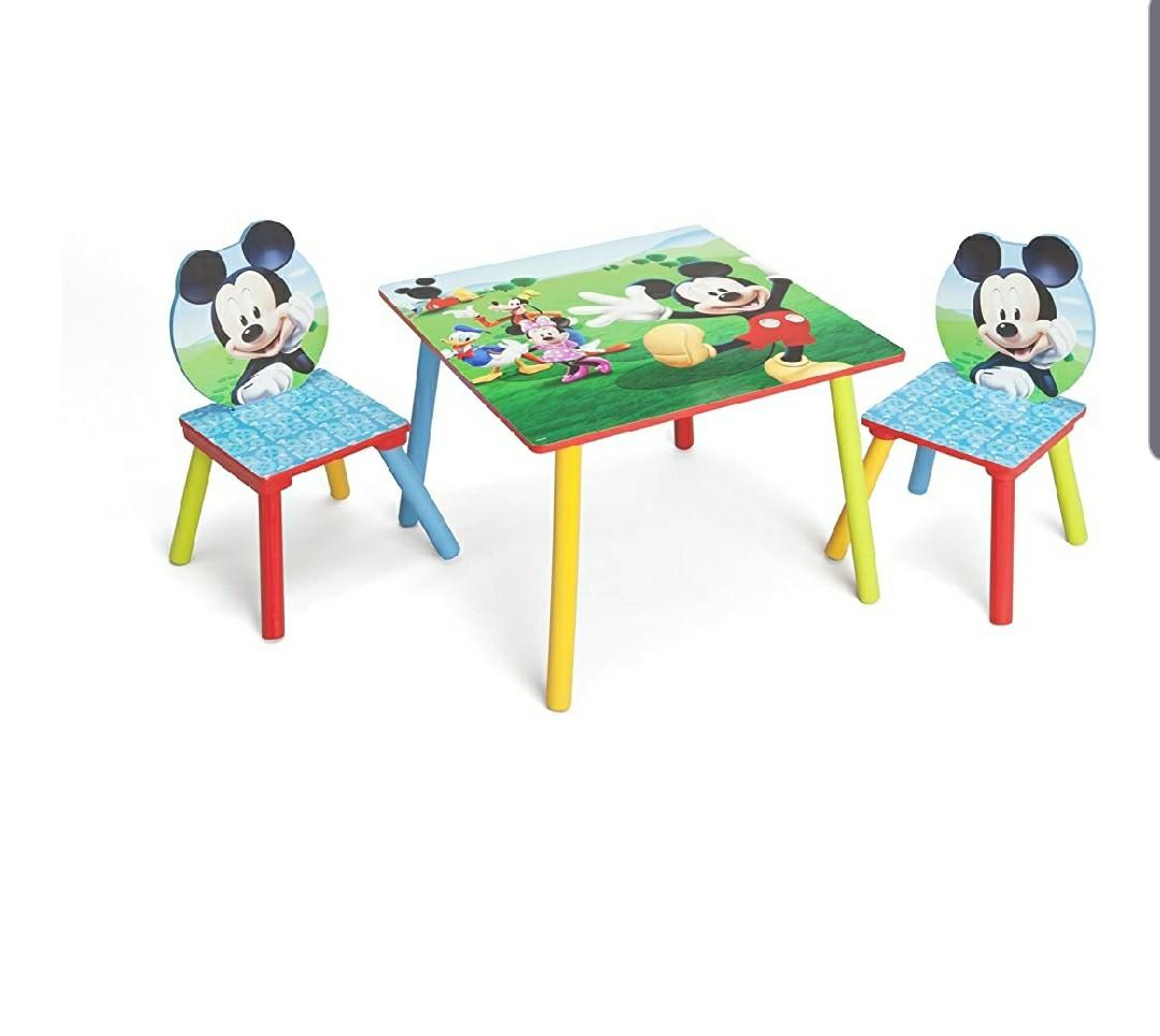 mickey mouse table chair set