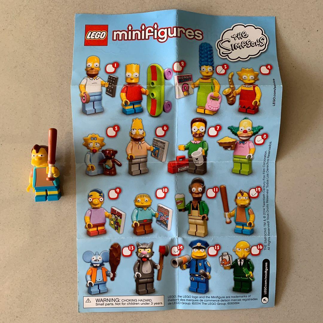 Nelson Muntz simpson’s lego minifigure, Hobbies & Toys, Toys & Games on