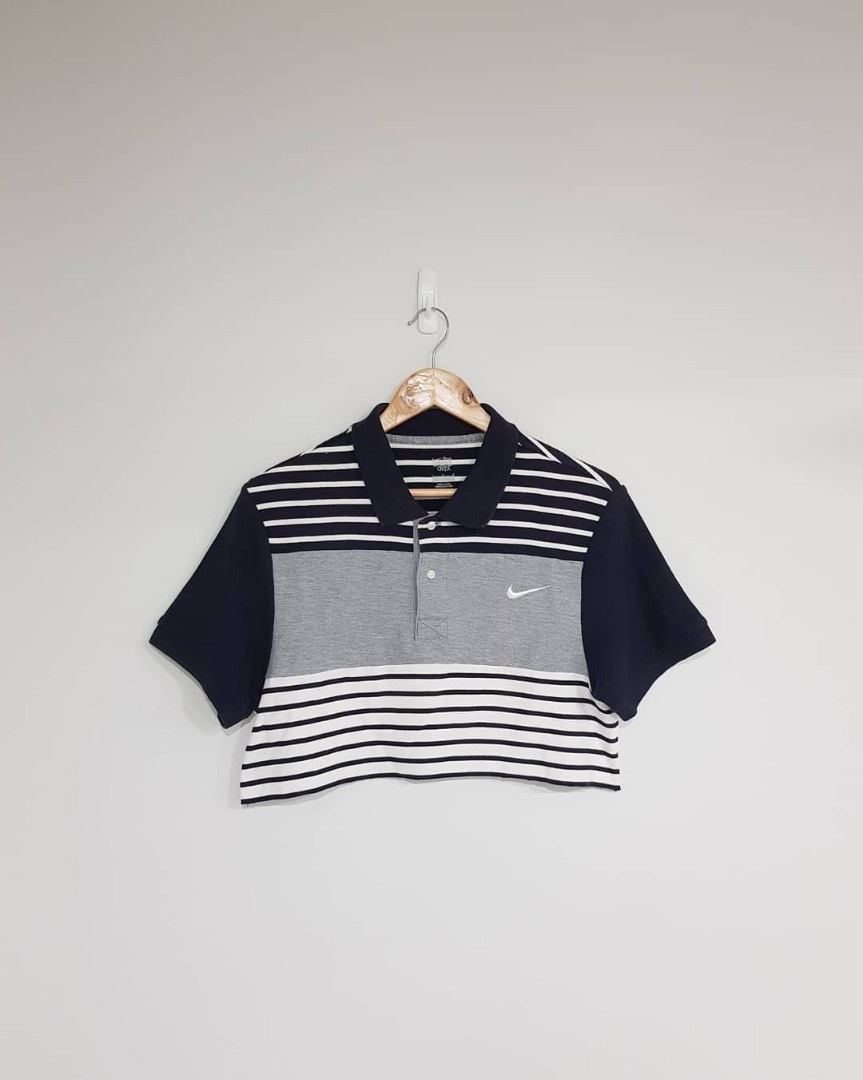 nike polo crop top