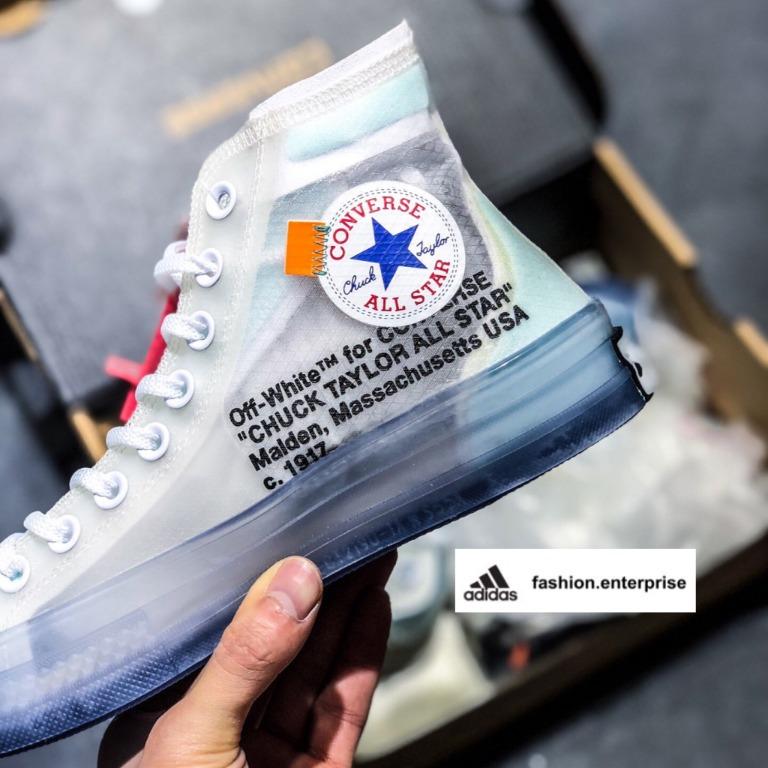 Converse x off white clear hot sale