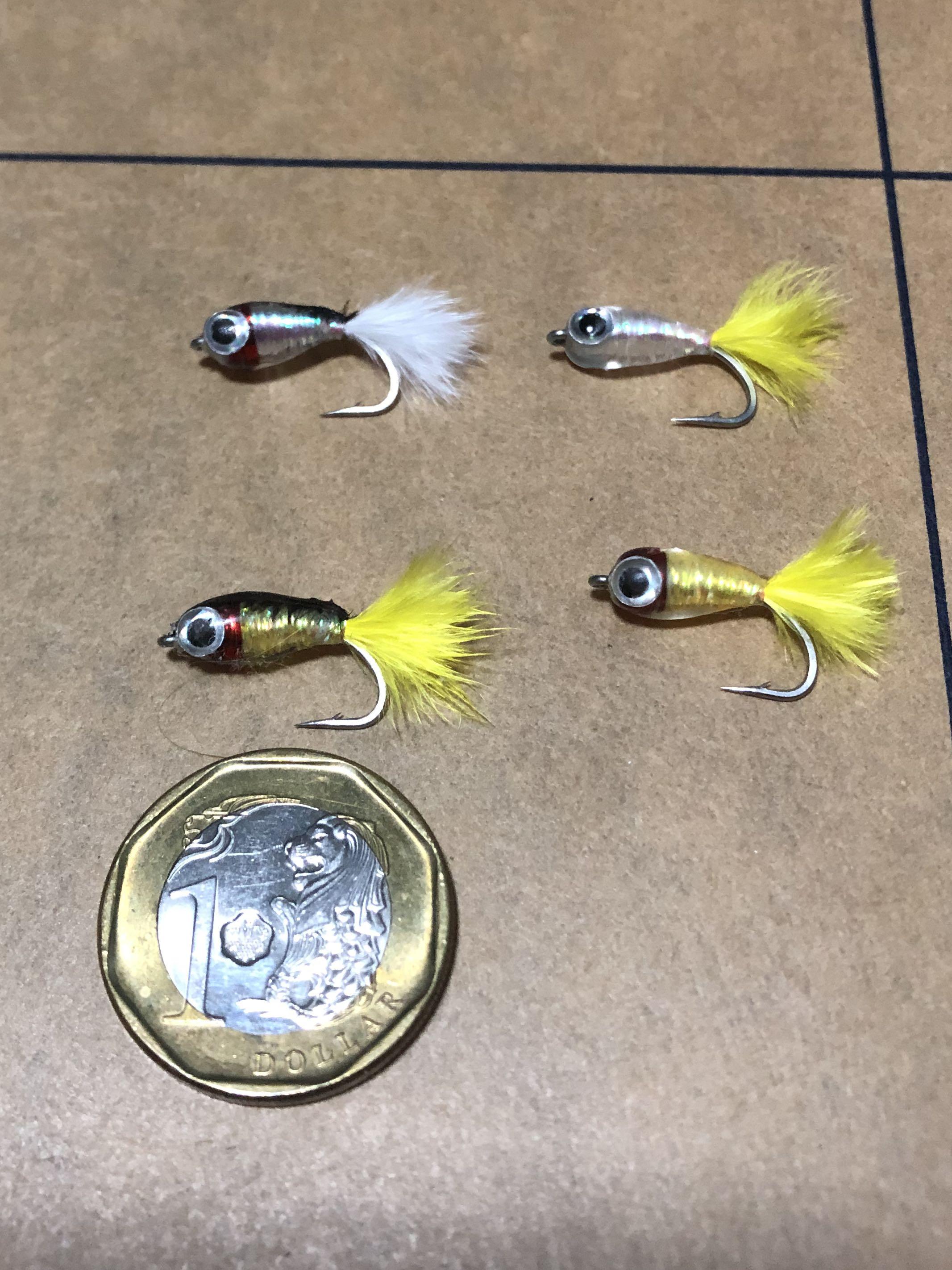 Peacock bass fishing fly- Mini Fry, Sports Equipment, Fishing on Carousell