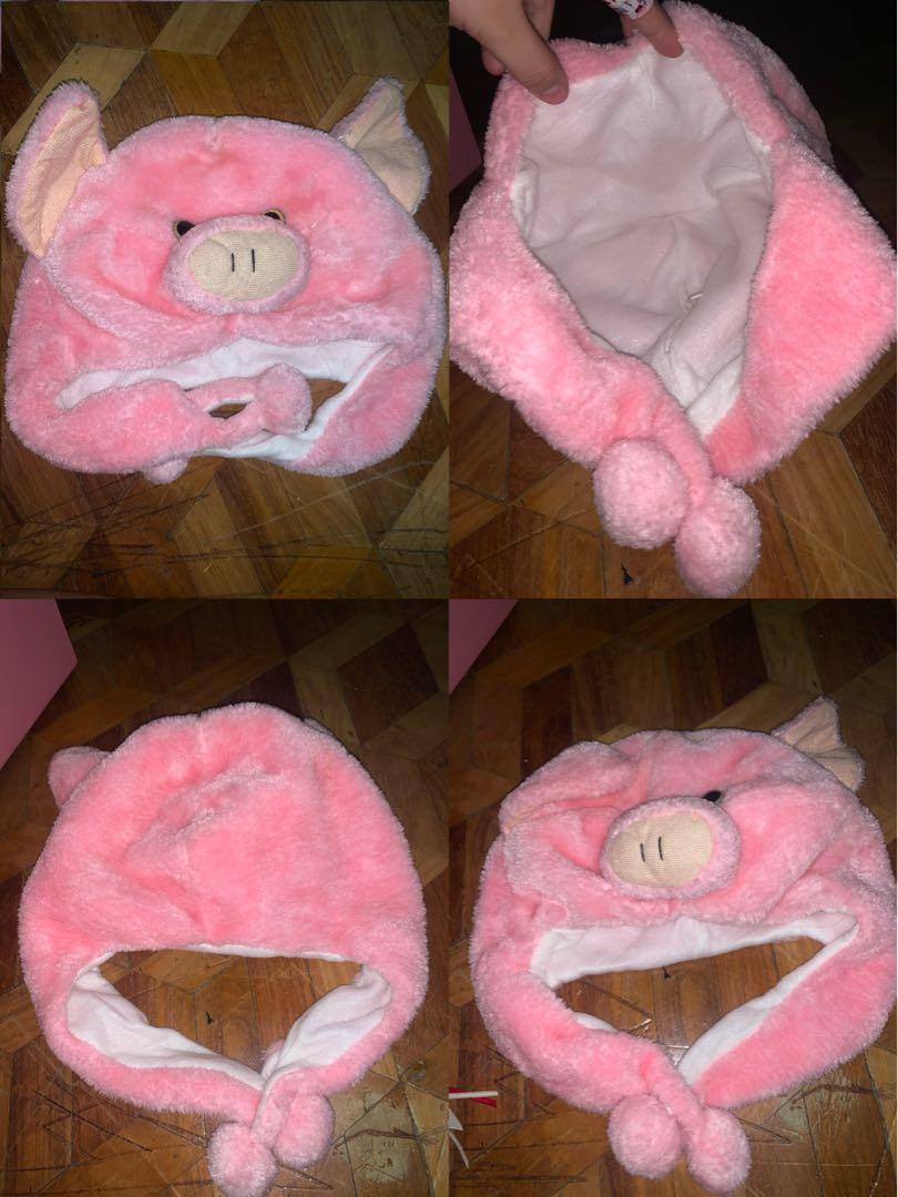 PIG COLLECTION (Part 1) (Category: Plushies & Soft Toys) located in Malabon City. Submitted by decluttergirly (Listing ID 1007514638, Image 2). Description: 150 Plush Hat 150 Blue Magic: Plush Phone Holder 350 Babe Pig Plush 200 Pig Eye Mask 80 Fluffy Pig Charm 100 Mcdonalds Pig Toy 220 Mcdull Plush Pencil Case #carouswitch.