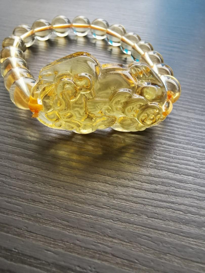 Pixiu Yellow Citrine Bracelet