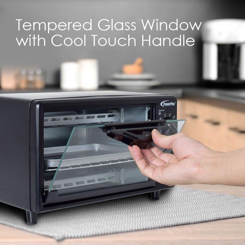PowerPac 8L Electric Mini Oven Toaster with 3 types Heating Selector (PPT08), TV & Home