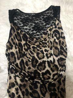 Printed Lace Long Dress