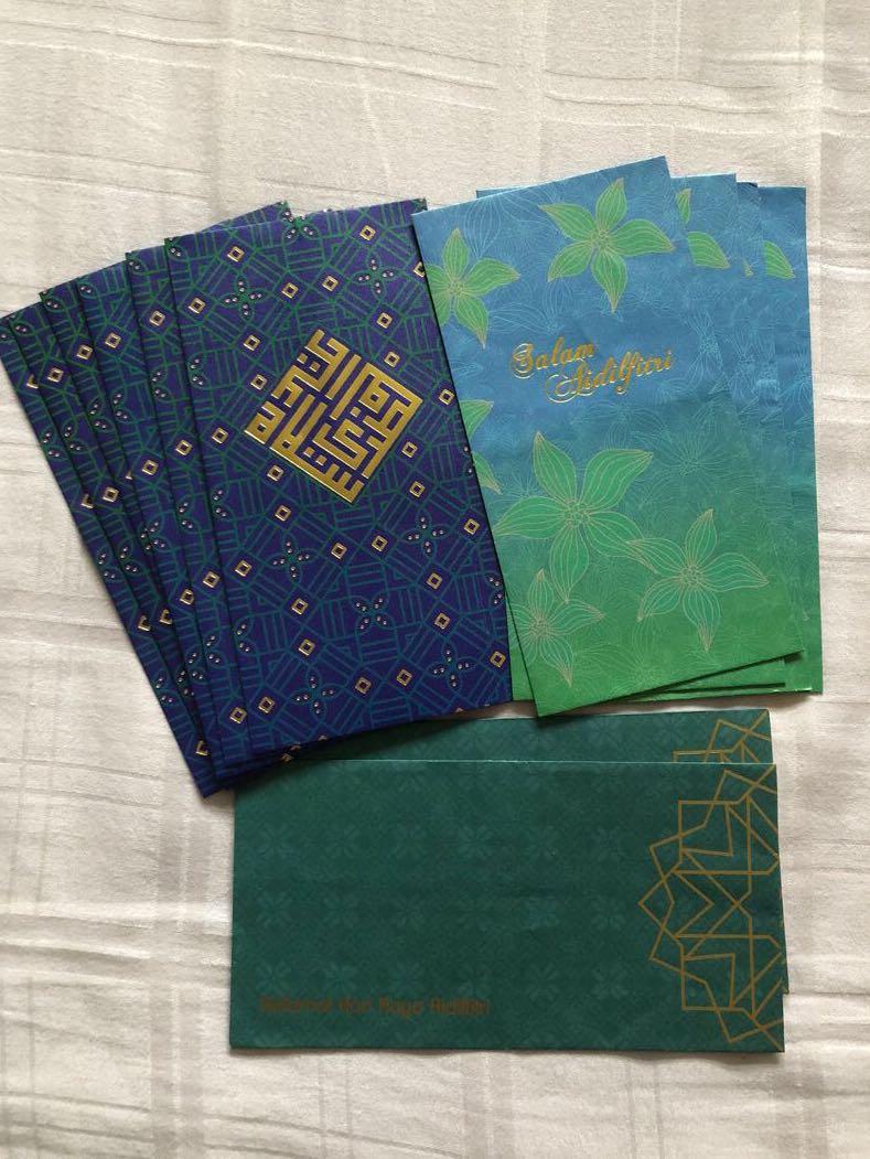 Sampul Duit Hari Raya Green Packet Design Craft Others On Carousell