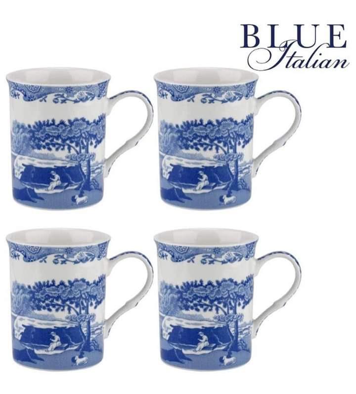 Spode Blue Italian Mug (Category: Coffee & Tea Tableware) located in Pasig City. Submitted by glam_things (Listing ID 1007328664, Image 2). Description: Brand New Spode Blue Italian Mug 12oz Set of 4. Pre order. 4,200 only!! Send us a direct message to inquire..