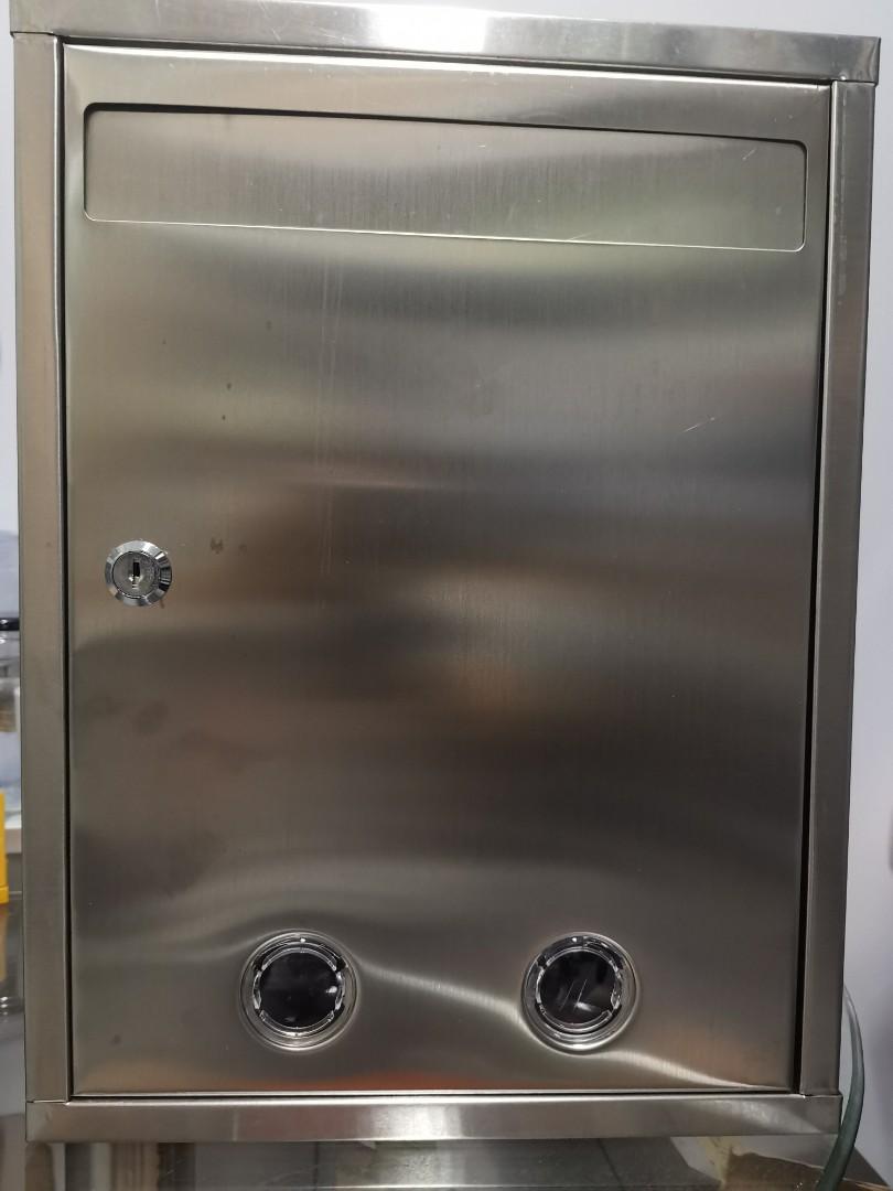 Stainless steel letter box, Everything Else on Carousell