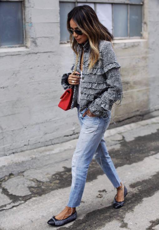 Storets Fringe a Lot Tweed Jacket Women s Fashion Coats