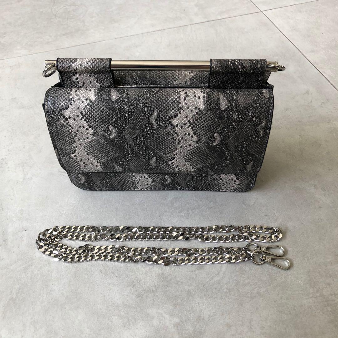 snakeskin clutch bag topshop