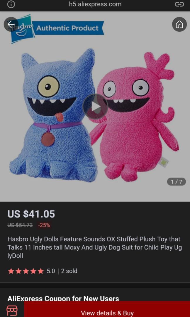 Ugly doll soft stuffed toys Ugly dog Hobbies Toys Toys