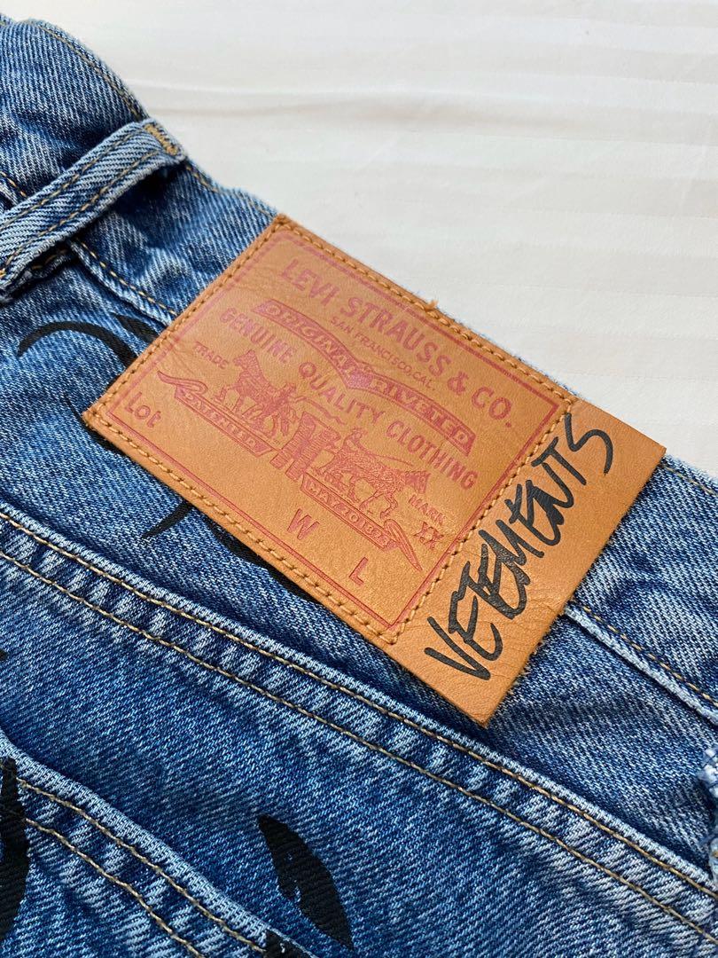 Vetements x Levis Tribal Denim Jeans Women s Fashion Bottoms