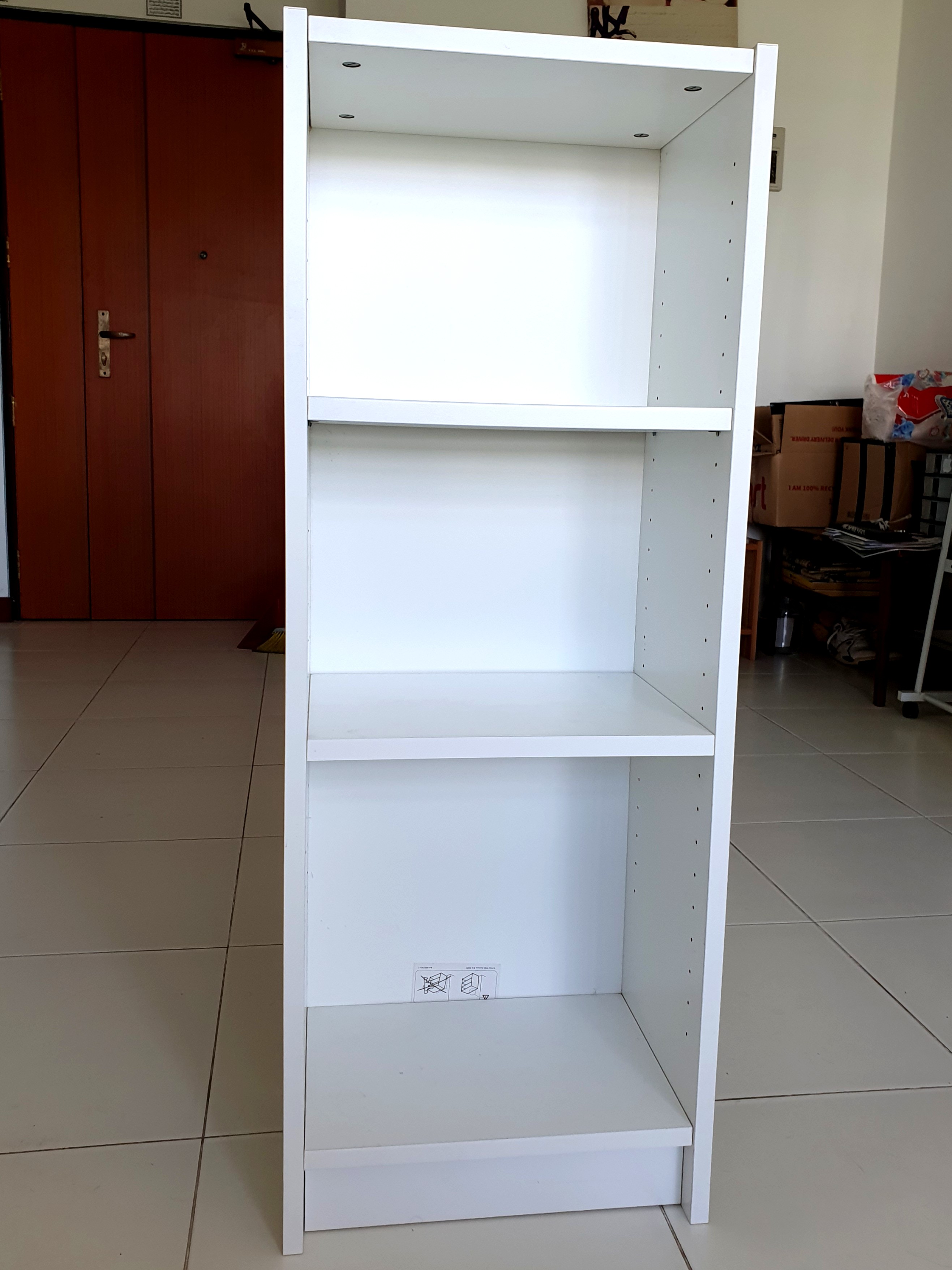 White IKEA BILLY / BOTTNA Book shelf, Furniture & Home Living