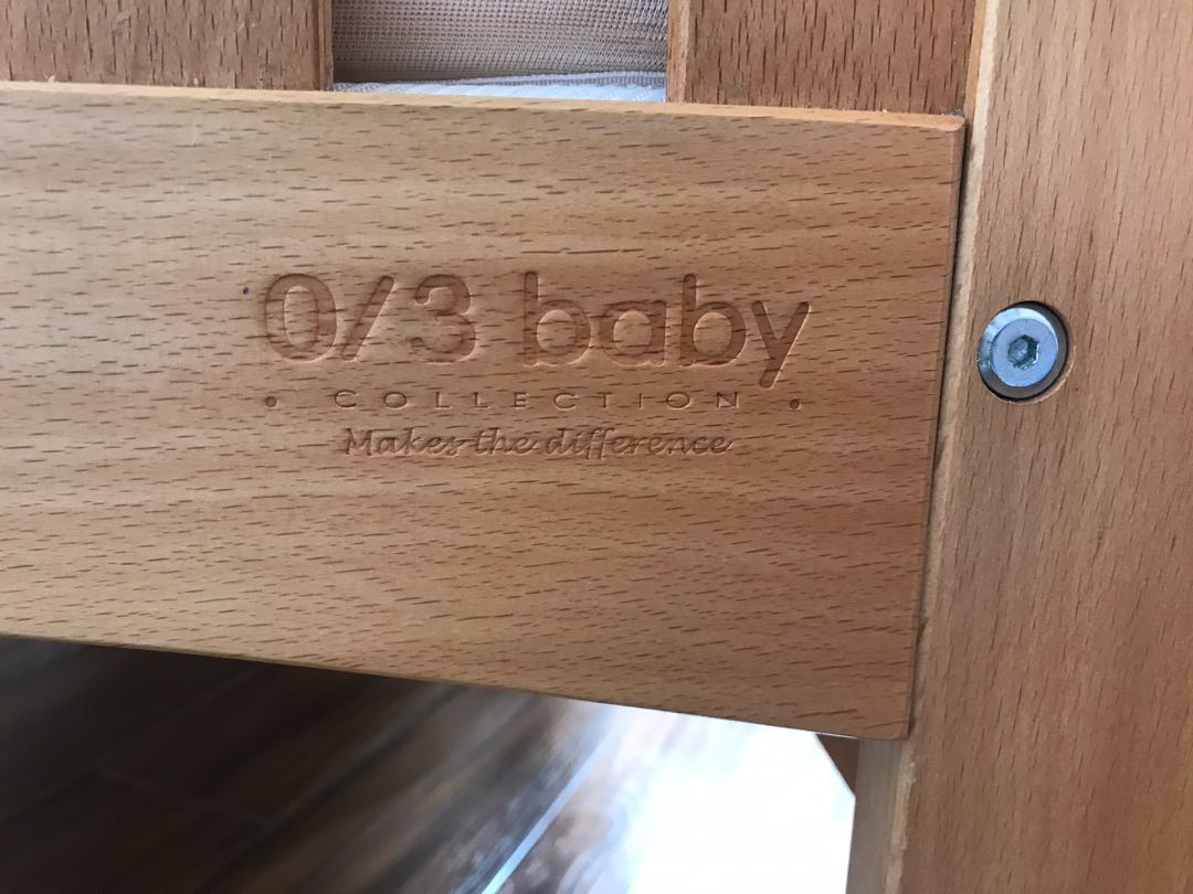 0/3 baby床-德國櫸木製造 90%new