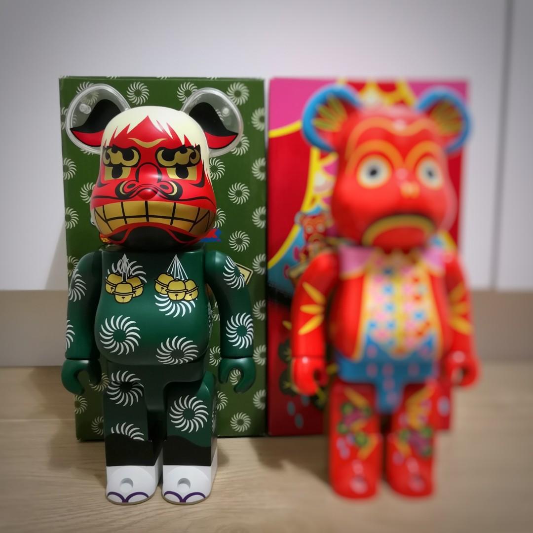 已開封400% Medicom Bearbrick 獅子舞Be@rbrick, 興趣及遊戲, 玩具 