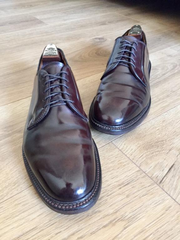 Alden Plain Toe Blucher Color 8 Shell Cordovan 990 Size 8D, 男裝 