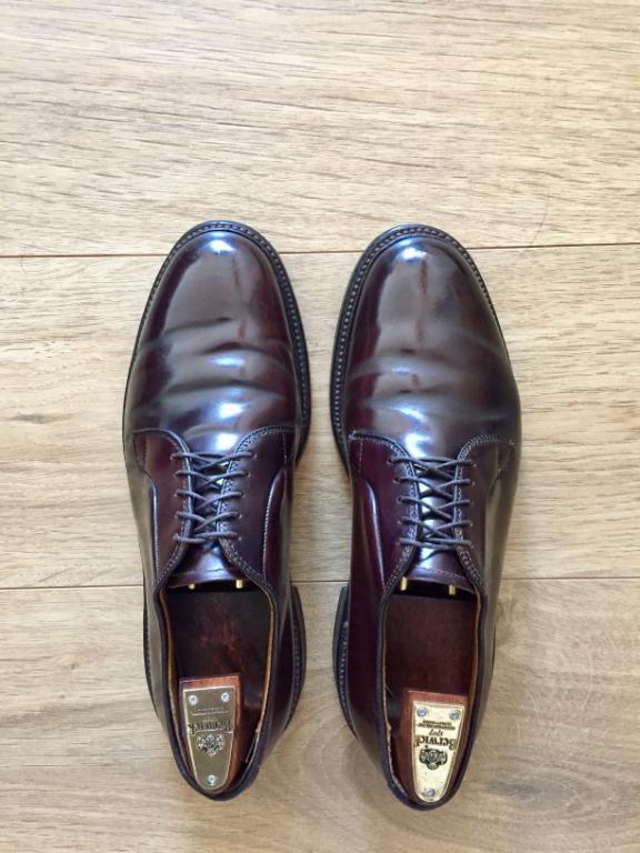 Alden Plain Toe Blucher Color 8 Shell Cordovan 990 Size 8D, 男裝 