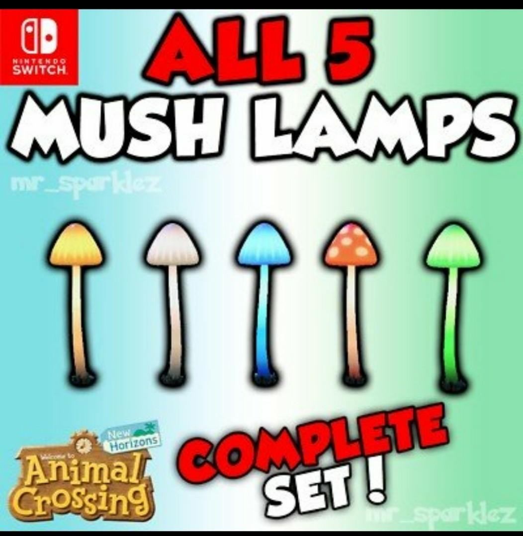 Animal Crossing New Horizons Mush Lamp Bundle Toys Games Video Gaming In Game Products On Carousell