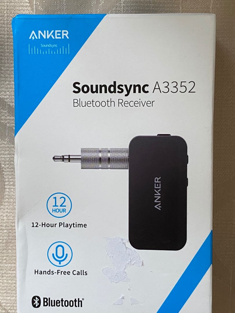 Anker Soundsync A3352 Bluetooth Receiver for Music Streaming with Bluetooth  5.0, 12-Hour Battery Life, Handsfree Calls, Dual Device Connection, for  Car, Home Stereo, Headphones, Audio, Portable Audio Accessories on Carousell
