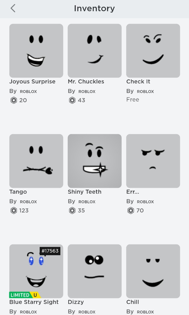 Another Roblox Account Toys Games Video Gaming Video Games On - free roblox face dizzy
