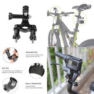 Bike Mount For Gopro 3 4 5 6 7 8 Hero 2018 Yi Sjcam Xiaomi DJI OSMO Cam Sony Action Camera