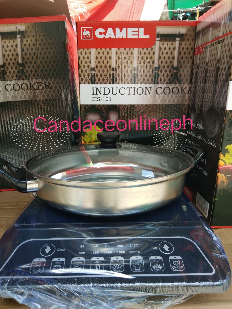 Camel Induction Cooker (Category: Cookware & Accessories) located in Manila. Submitted by annafinds (Listing ID 1003778959, Image 3). Description: Pang emergency pag naubusan ng gas ngaung ECQ.order na POWER: 2000W VOLTAGE: 230V AC, 60Hz CERAMIC PLATE PRESS CONTROL PANEL 8-LEVEL POWER SETTINGS *with free cooking pot *matipid dahil mabilis makaluto *with warranty sa main Payment thru bpi/gcash Delivery via Lalamove Plus delivery fee Sure orders on