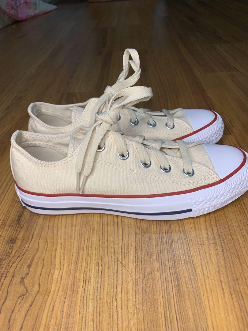 Converse Chuck Taylor All Star Ox- Ivory White UNISEX, Women's Fashion,  Shoes on Carousell