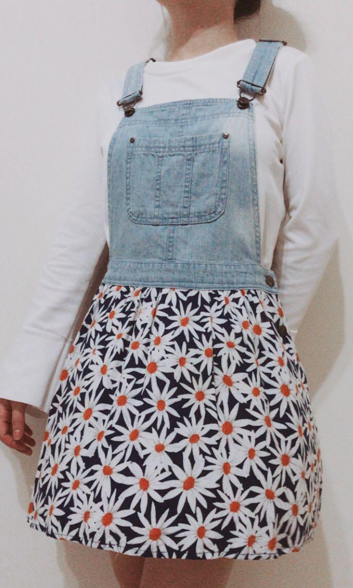 Daisy overall dress clearance