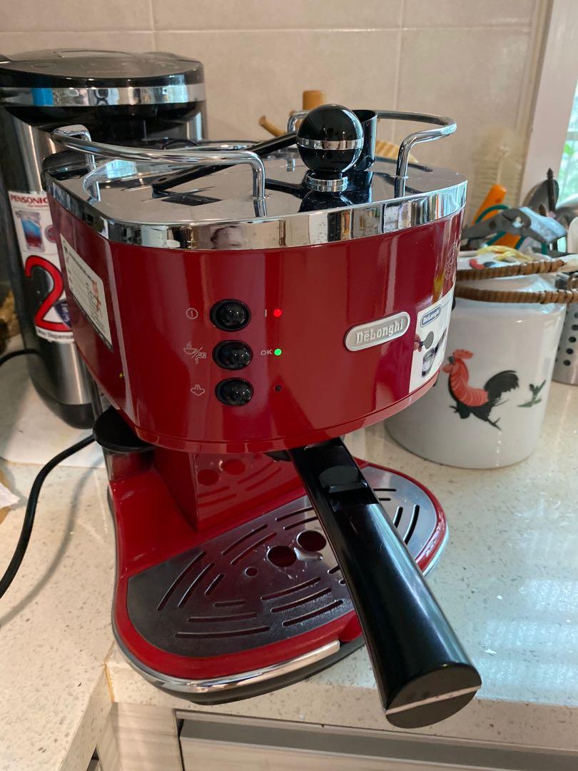Delonghi Icona Coffee Machine (Red) RM300 sale!, TV & Home Appliances