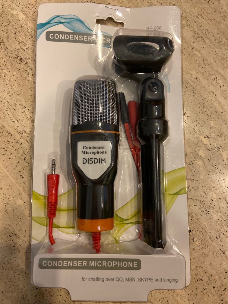 Disdim Condenser Microphone, Audio, Microphones on Carousell
