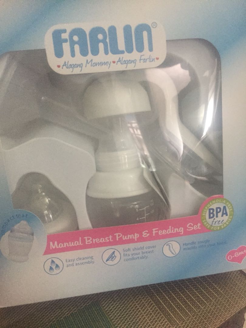 Farlin Manual Breastpump Feeding Set Babies Kids Nursing
