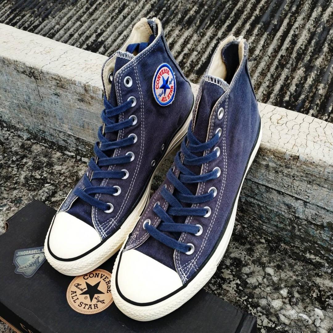 FASTSALE Converse Chuck Taylor All Star Hi Back Zip Vintage Washed Twill Navy