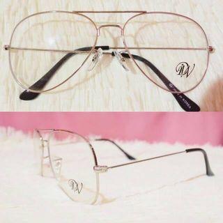 Frame kacamata aviator silver