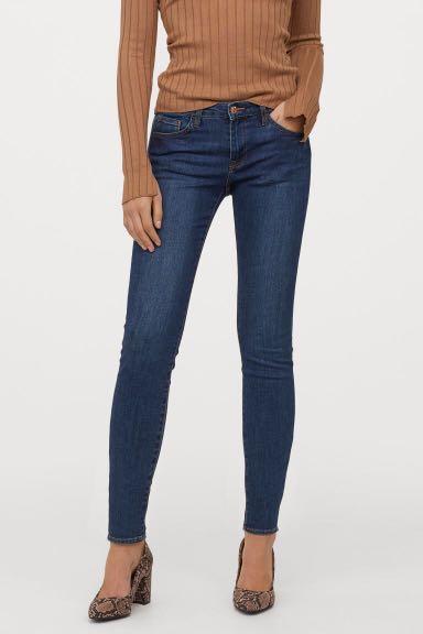 h&m super skinny low waist jeans
