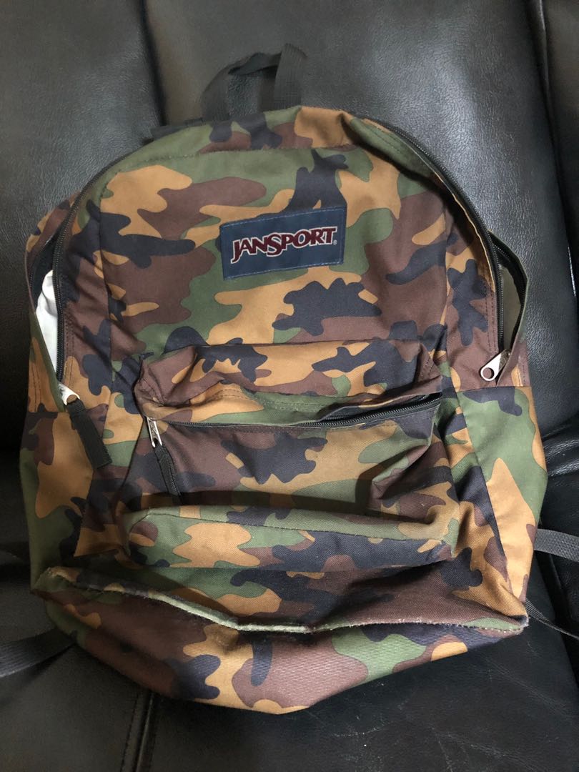 Jansport army backpack Original, Fesyen Pria, Tas & Dompet , Ransel di