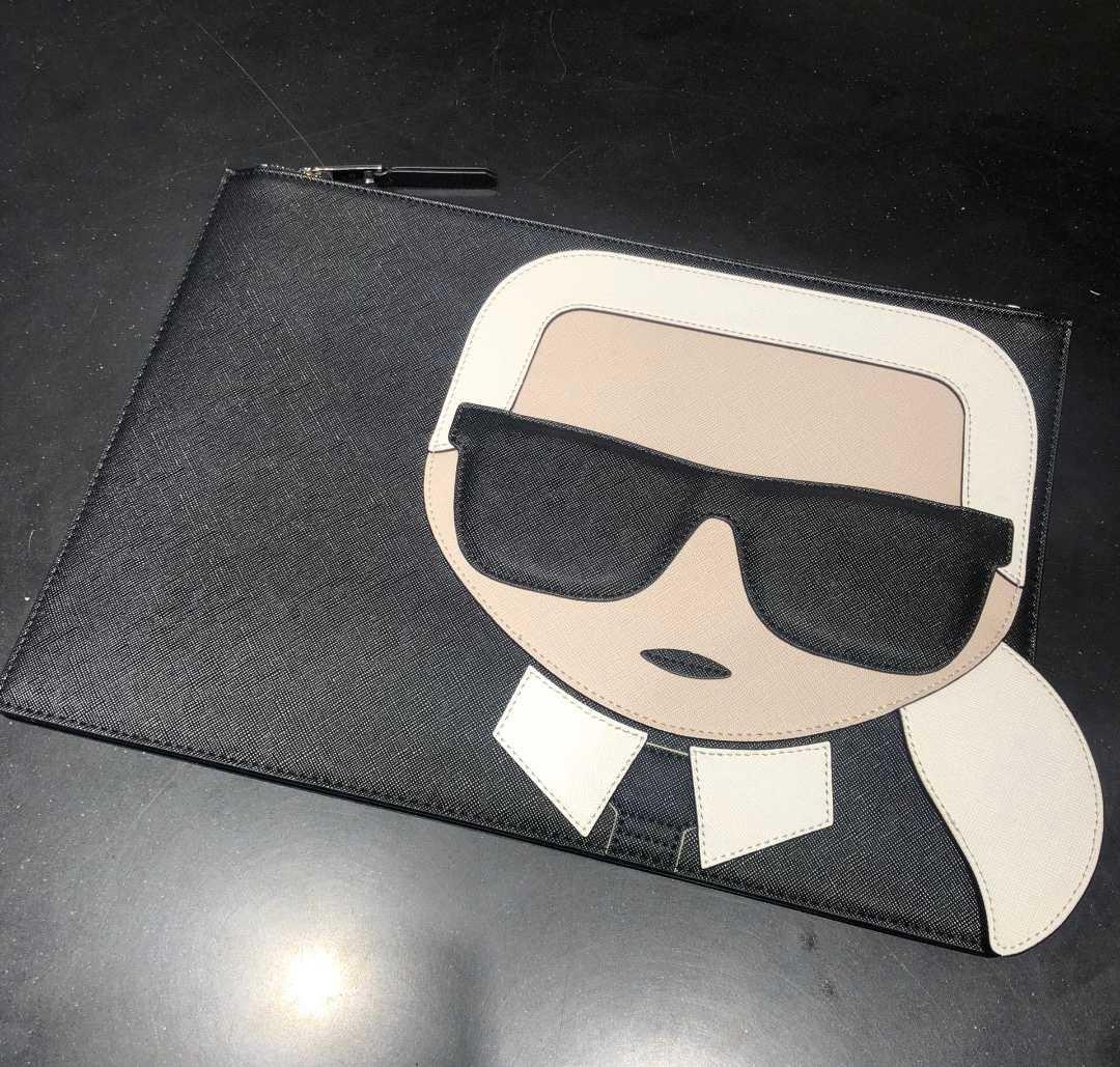 Karl Lagerfeld Box Clutch Bag, Luxury, Bags & Wallets on Carousell