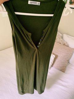 Khaki dress, size small