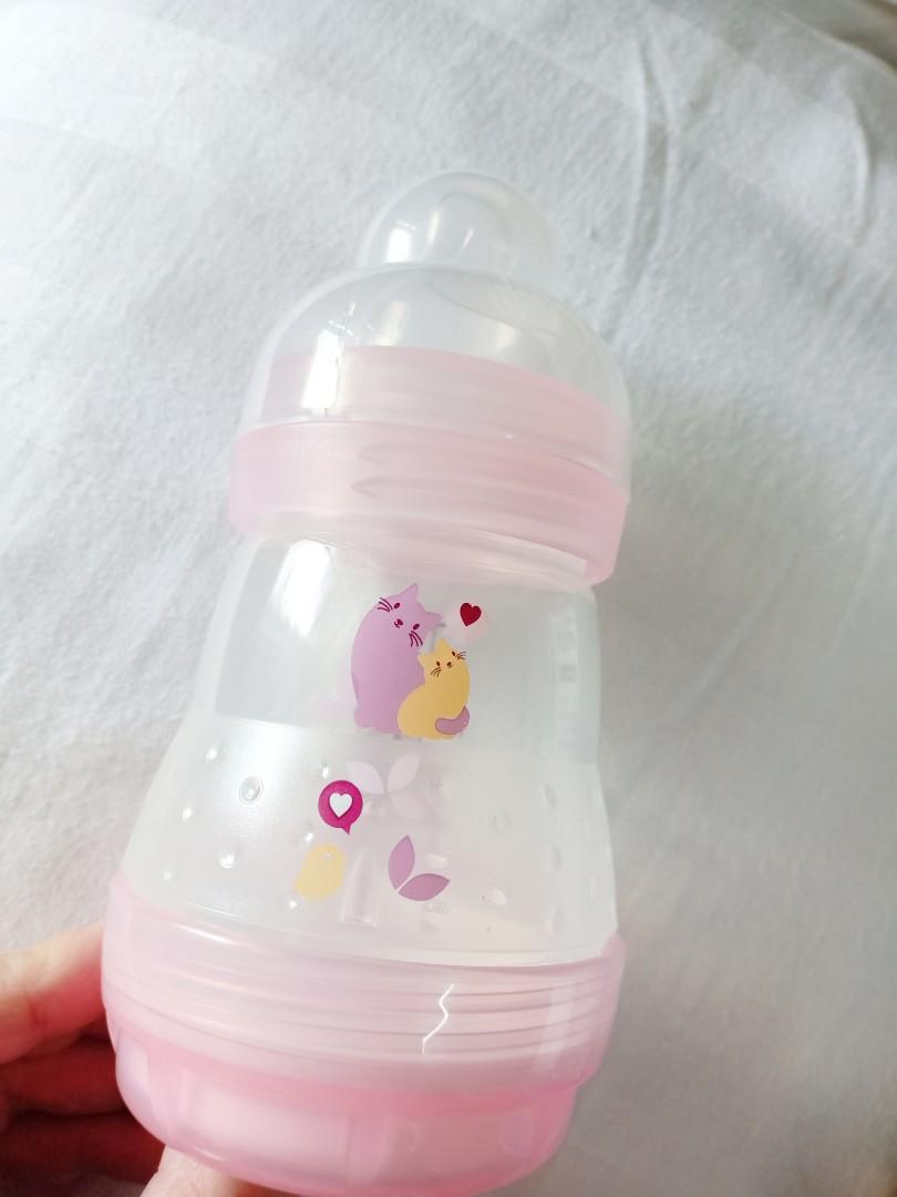mam baby bottles pink