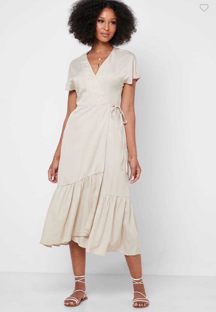 side tie wrap dress