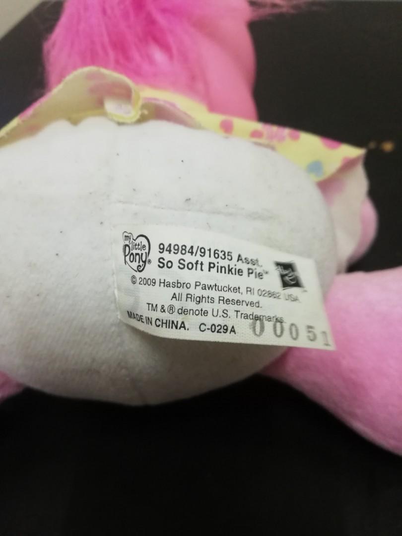 So soft pinkie pie sales