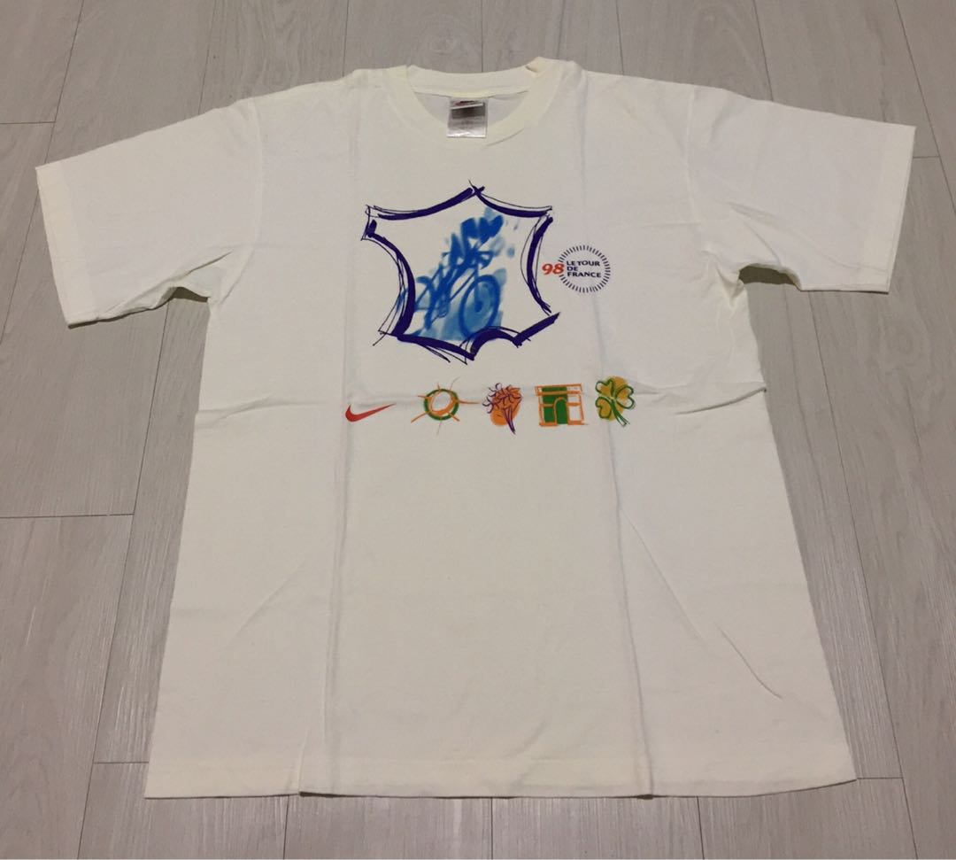 Nike 1998 Le Tour De France T shirt Men s Fashion Tops Sets