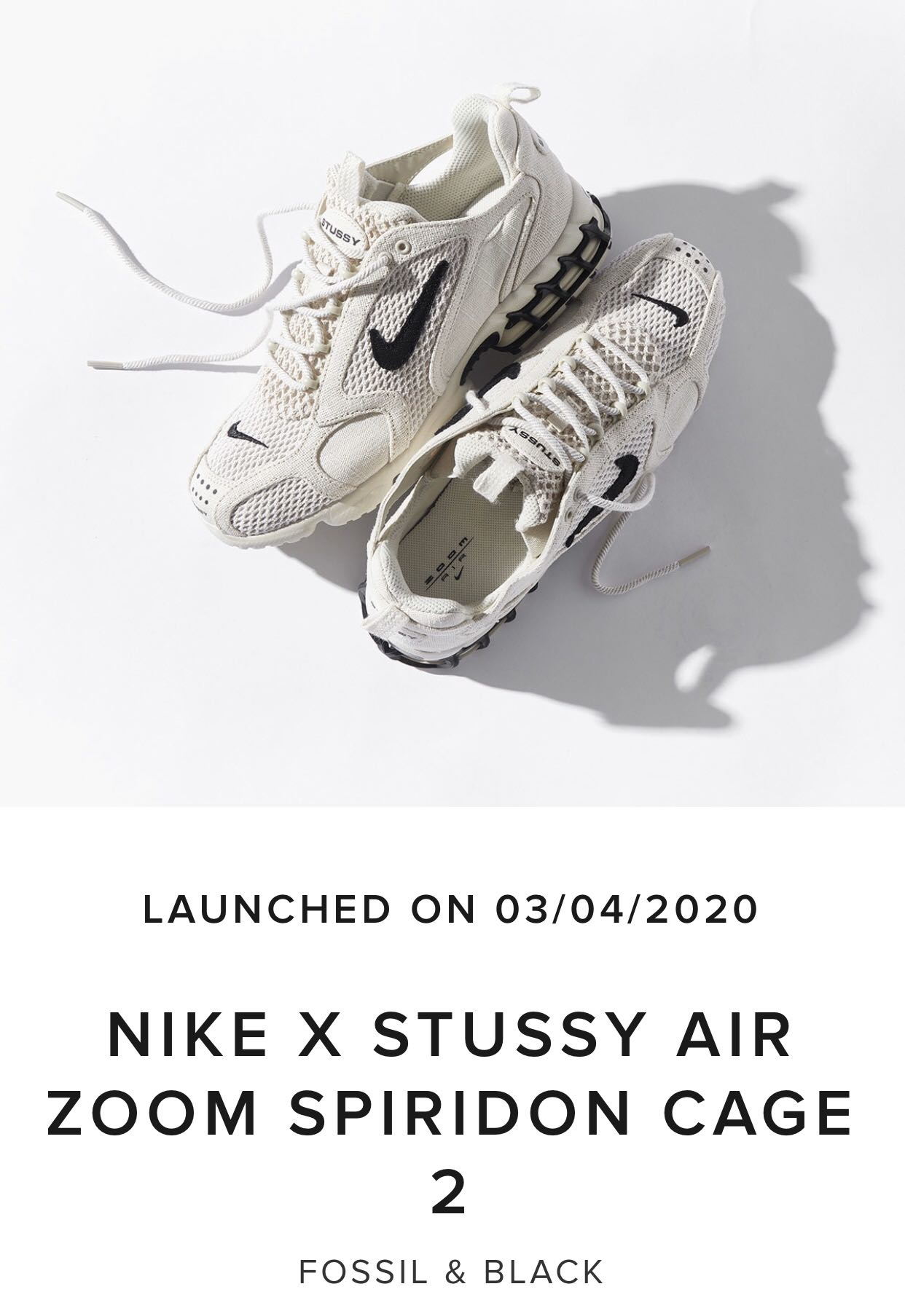 オープニング 大放出セール BLACK Stussy Nike Air 20SS SPIRIDON Zoom ...