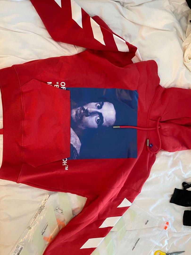 Red diagonal bernini over hoodie shop