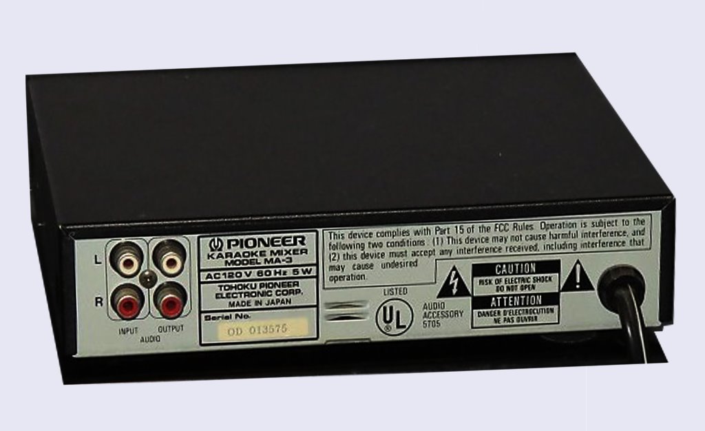 Pioneer Karaoke Mixer With Digital Echo including a Wired, Wireless