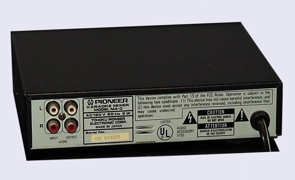 Pioneer Karaoke Mixer With Digital Echo including a Wired, Wireless