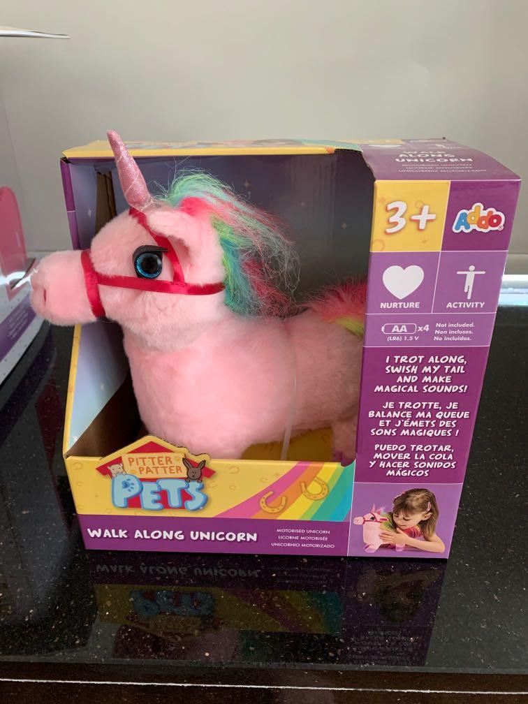 Pitter Patter Pet motorised walk along unicorn toy