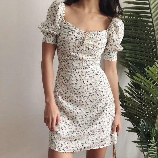 Pixie floral bustier dress clearance