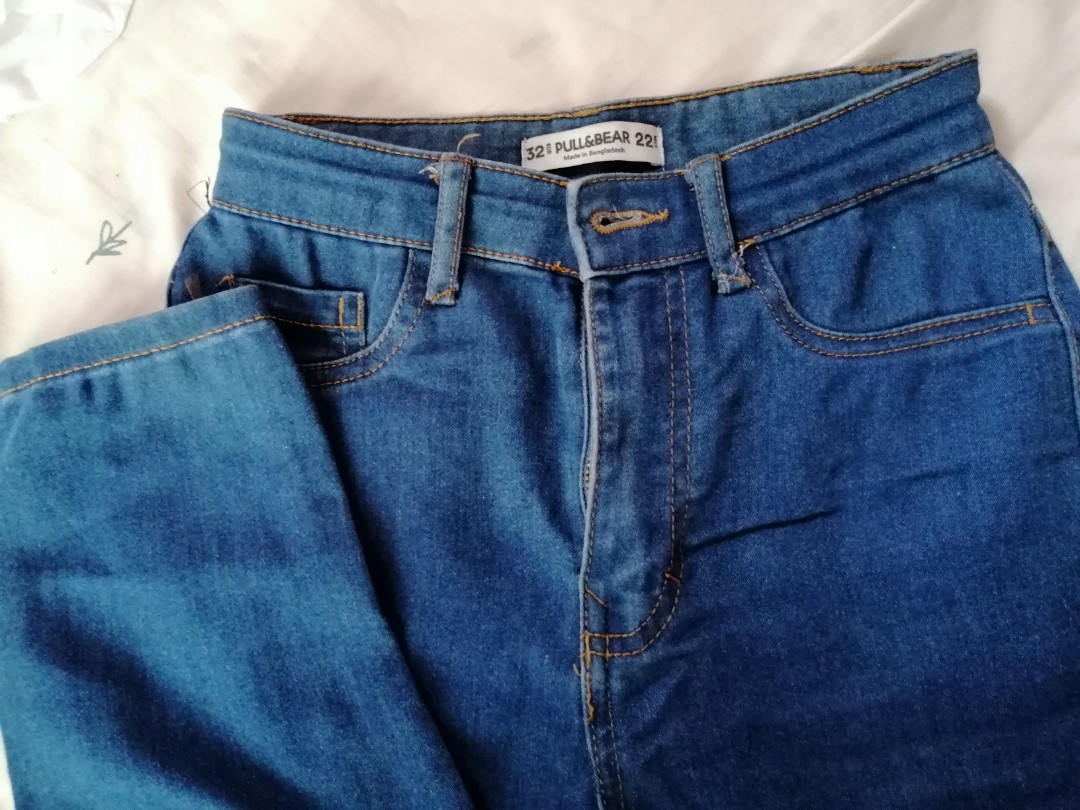 PULL \u0026 BEAR blue jeans, Women's Fashion 