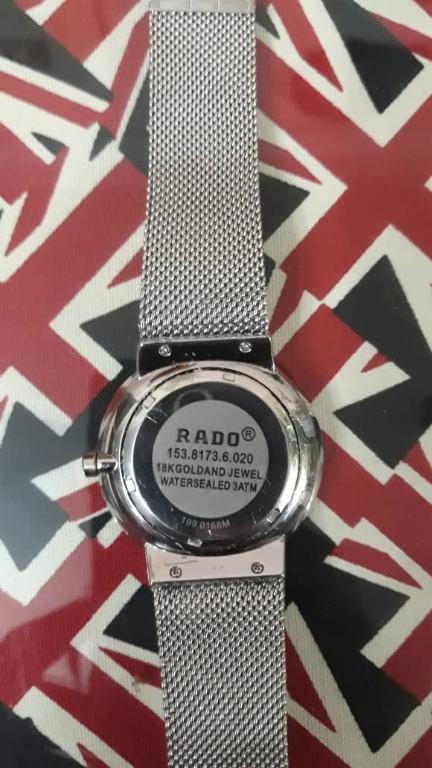 Rado 18k gold and jewel watersealed 3atm shop