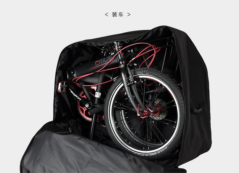 folding bike bag with wheels